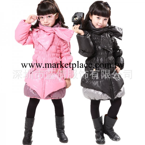 2012年新款艾德米尼正品女童羽絨衣童裝批發中長款女童兒童羽絨衣批發・進口・工廠・代買・代購