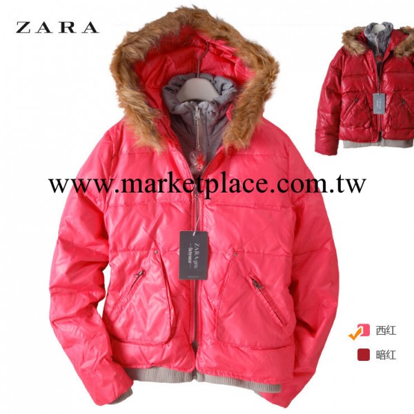 外貿原單童裝批發 ZARA 大牌冬裝 高檔假兩件童羽絨衣 中大童工廠,批發,進口,代購