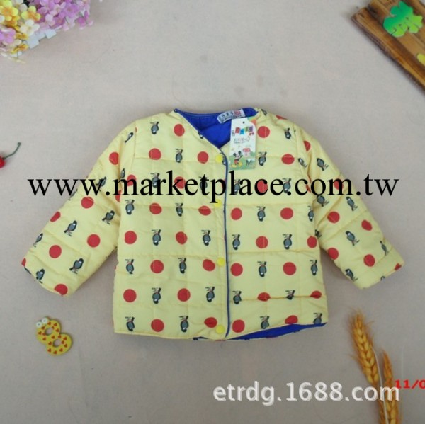 兒童棉衣寶寶外套風衣 羽絨衣加厚保暖棉襖嬰幼兒棉服正反兩穿工廠,批發,進口,代購