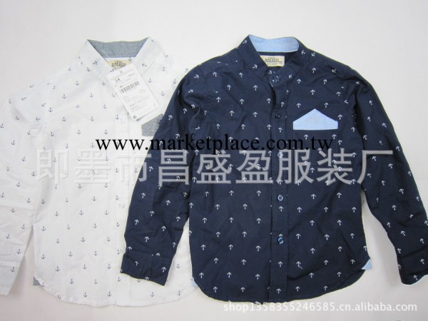 外貿兒童襯衫 男童襯衫 兒童長袖襯衫 外貿童裝立領襯衫工廠,批發,進口,代購
