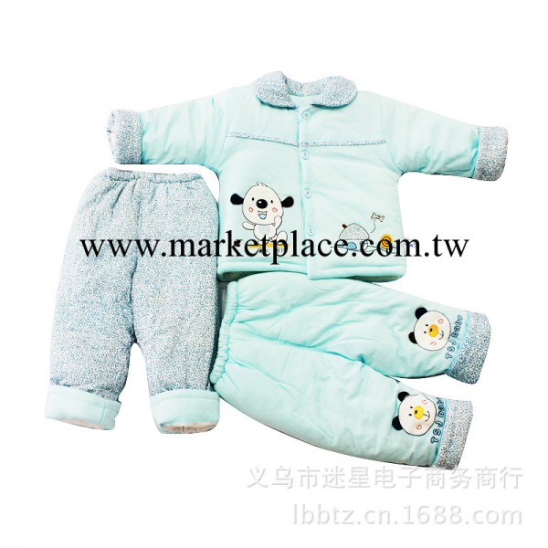 品牌童裝新生嬰兒棉衣寶寶加厚保暖棉襖棉服三件套秋冬純棉外出服工廠,批發,進口,代購