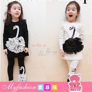 品牌童裝|秋季童裙|myfashion|女童2013韓版美麗小天鵝連裙32106工廠,批發,進口,代購