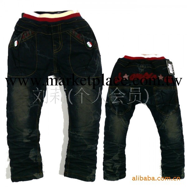 零售兒童加絨牛仔褲 我的男孩 外貿牛仔褲批發 保暖外貿童裝工廠,批發,進口,代購