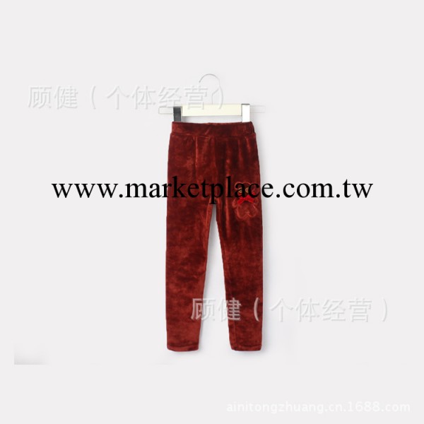 外貿品牌韓版秋款童裝女童裝可愛小熊絨兒童內搭褲童褲 廠傢批發工廠,批發,進口,代購