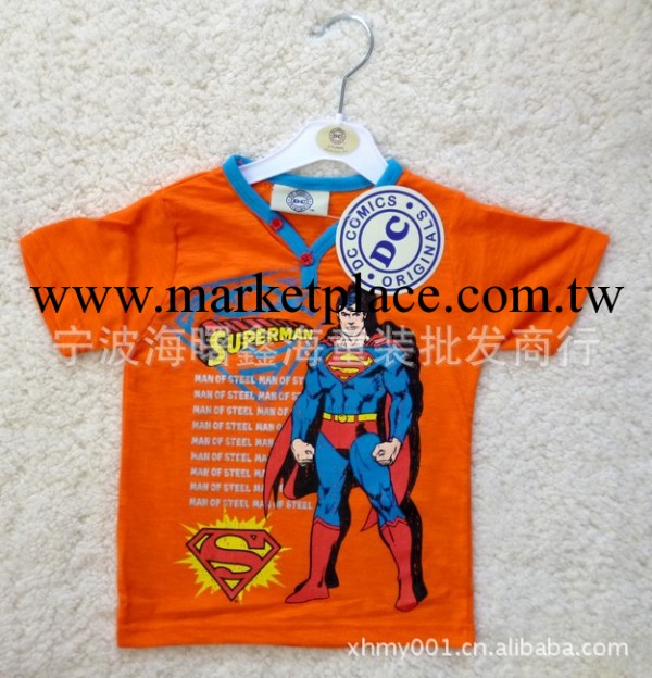 外貿原單品牌童裝批發DC超級英雄短袖T恤批發・進口・工廠・代買・代購