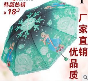 雨傘批發 雨傘廠傢 三折雨傘 折疊晴雨兩用 韓國 公主傘批發・進口・工廠・代買・代購