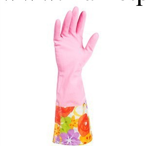 蔓妙韓式敞口保暖型花袖手套-粉色工廠,批發,進口,代購
