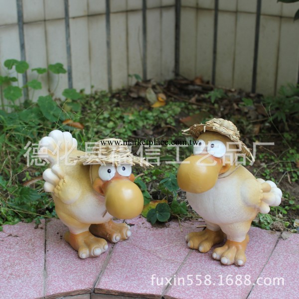 花園別墅傢居裝飾品11767情侶大嘴小黃鴨樹脂工藝品廠傢直銷批發工廠,批發,進口,代購
