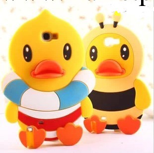 大黃鴨蜜蜂 三星Note2 3矽膠套S3 i9300 S4手機殼保護套外殼工廠,批發,進口,代購