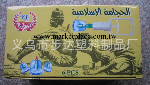 接外貿阿拉伯文英文保健真空拔罐器6罐針灸拔火罐器按摩器工廠,批發,進口,代購
