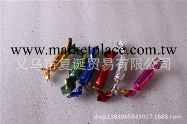 聖誕節小禮品聖誕裝飾糖果聖誕樹六色糖果掛件8CM工廠,批發,進口,代購