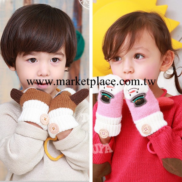 韓國男女幼兒童手套 秋冬天保暖手套 可愛卡通戶外手套工廠,批發,進口,代購