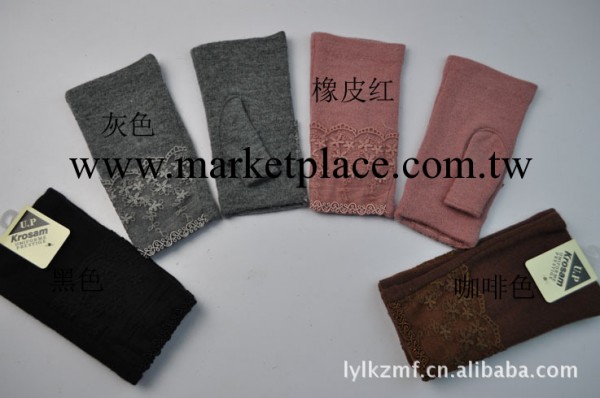 外貿原單半指羊絨 蕾絲背時尚手套 半指手套做工精良工廠,批發,進口,代購