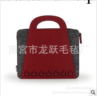 【專業品質】供應時尚高檔電腦毛氈包  歐美時尚新款毛氈包（圖）工廠,批發,進口,代購