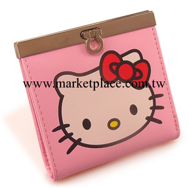 HelloKitty錢包/韓版經典kitty錢夾/兩折卡通錢包/2159工廠,批發,進口,代購