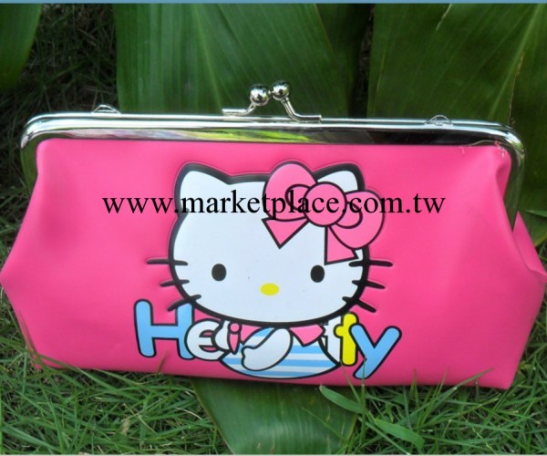 韓版HELLO KITTY時尚化妝包 可提卡通中號 錢夾 兒童錢包批發工廠,批發,進口,代購