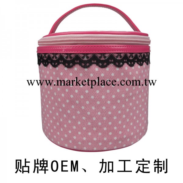 B廠傢供應 時尚圓點手提化妝包|化妝箱 專業化妝箱 批發訂做工廠,批發,進口,代購