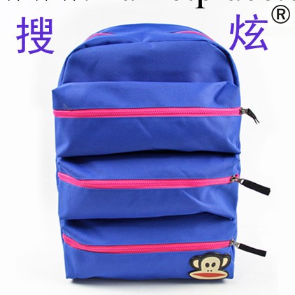 美麗說推薦女包孫悟空尼龍雙肩背超大容量旅行包小猴子拉鏈裝飾包工廠,批發,進口,代購
