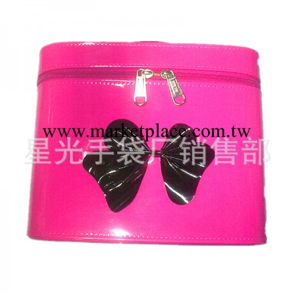 【新品】優質PU純色蝴蝶結三件套高檔單化妝箱滿600包郵742#工廠,批發,進口,代購