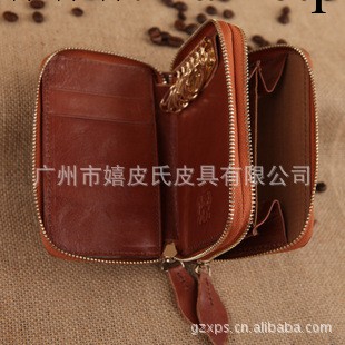 嬉皮氏新品多功能零錢包 雙拉鏈真皮編織手拿包 休閒時尚皮夾9595工廠,批發,進口,代購