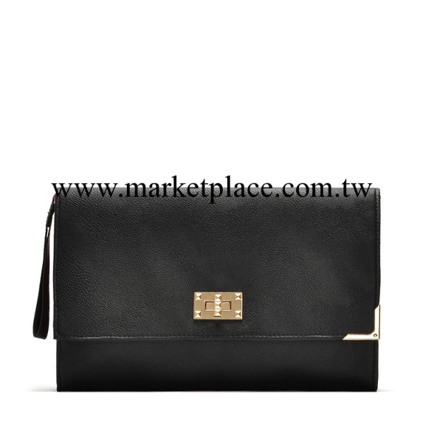 AT撞色黑色氣質OL女包手拿包包信封包 360g工廠,批發,進口,代購