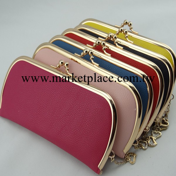 新品爆款韓版時尚長款女士錢包 糖果色復古錢夾女士手拿包  pu包工廠,批發,進口,代購