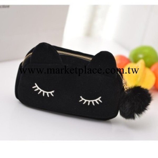 秋冬2013新款時尚女包毛球包包手機包刺繡小貓咪包包手拿包工廠,批發,進口,代購