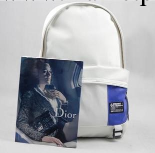 新款書包PU書包黑白紅間紋 日韓爆款書包 旅遊包初高中大學生包工廠,批發,進口,代購