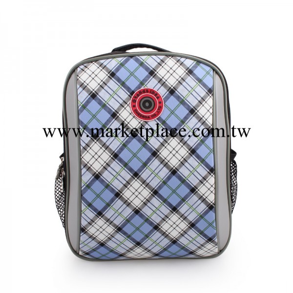 【源自臺灣】2013新款格紋1-3年級小學生雙肩護脊減負書包工廠,批發,進口,代購