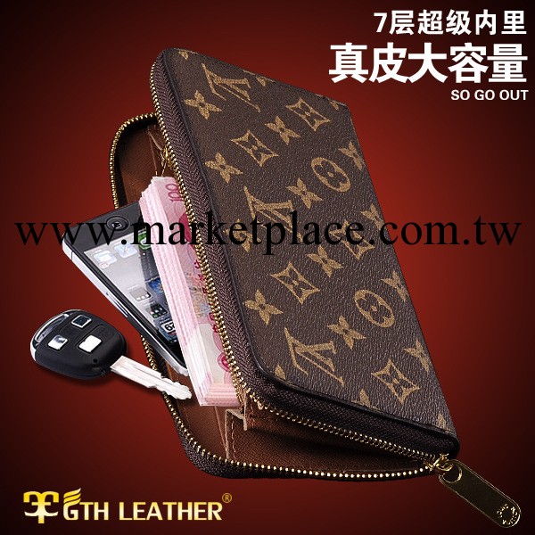 香港正品代購l.evis真皮男士錢夾女手拿包長款拉鏈錢包 QB001批發・進口・工廠・代買・代購