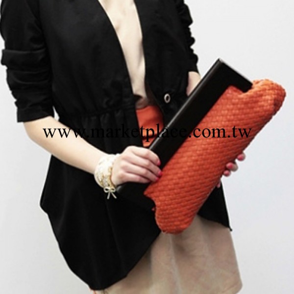 女包2013新品廠傢直銷零售批發一件代發日韓版編織木柄手拿名媛包工廠,批發,進口,代購