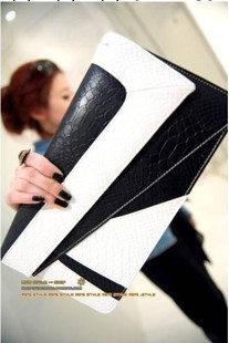 女包特價2013新款黑白配手包單肩包手拿包夜店聚會撞色包批發工廠,批發,進口,代購