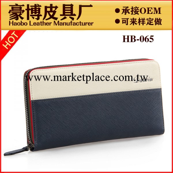 達爾文時尚休閒撞色拉鏈手包 牛皮手拿包 廠傢直銷批發 網店代理工廠,批發,進口,代購