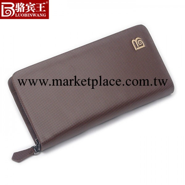 駱賓王錢包 棕色錢包批發 正品男士錢包 男士手拿包 真皮拉鏈錢包工廠,批發,進口,代購