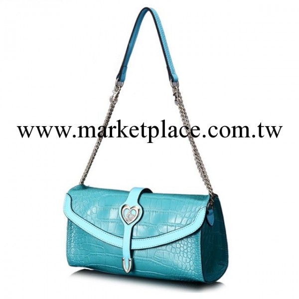 2013夏季新款女包 真皮 潮 真品新款手拿鐵鏈單肩斜跨牛皮女包包工廠,批發,進口,代購