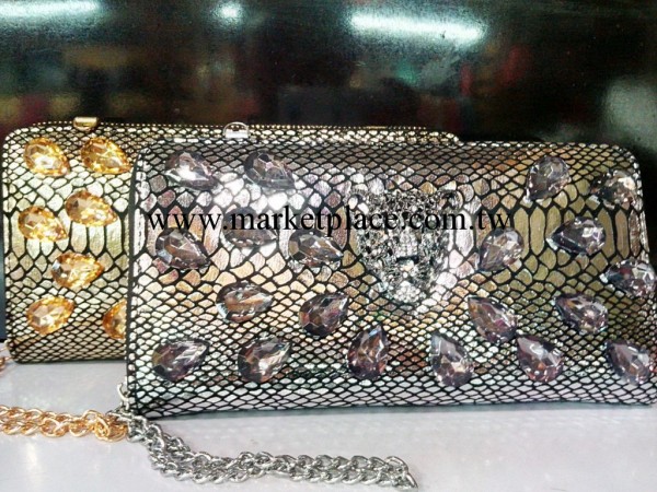 2013年新款個性時尚手拿斜挎水鉆包工廠,批發,進口,代購