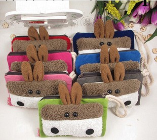 廠傢直銷可愛佈藝手工兔子diy手機包 零錢包 可定制工廠,批發,進口,代購