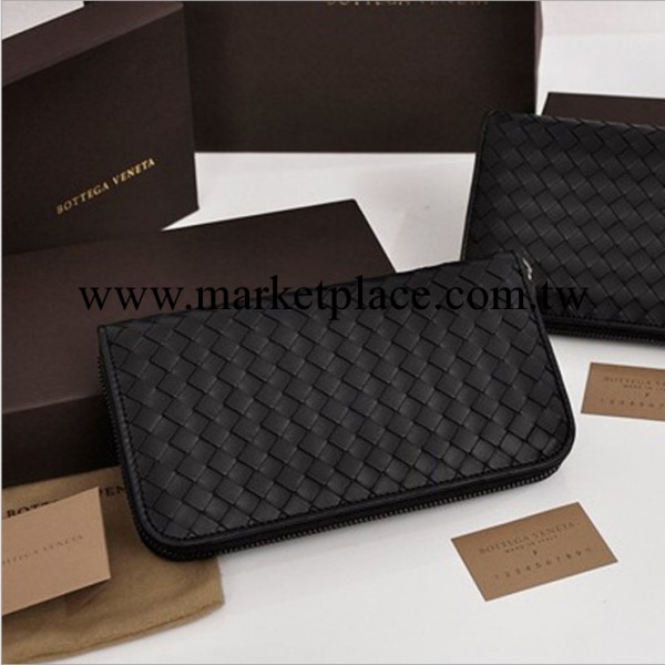 一件代發手工編織進口原版小羊皮男士拉鏈錢包 手包皮夾 男女通用工廠,批發,進口,代購