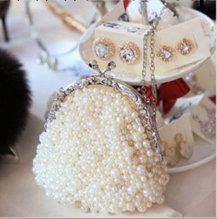 2013新款歐美范復古婚包珍珠鑲鉆晚宴包單肩斜跨小包手拿包G1269工廠,批發,進口,代購