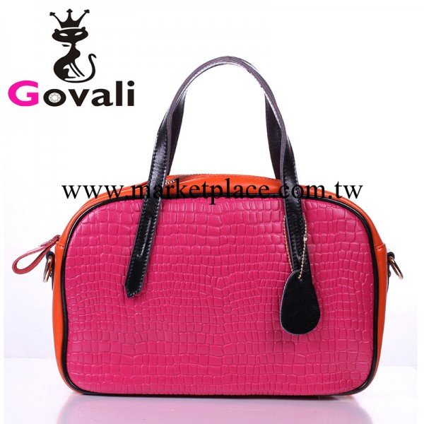 GOVALI 2012新款歐美時尚鱷魚紋女包 手提斜挎真皮女包特價供應工廠,批發,進口,代購