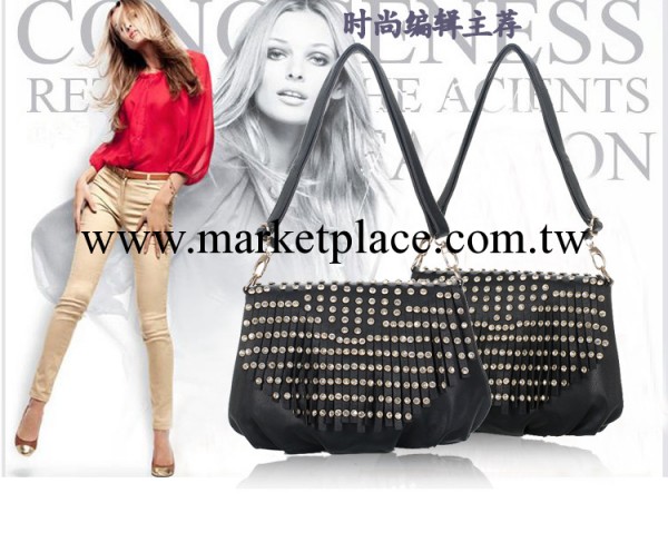 2012時尚全PU碎鉆女包 韓版單肩包 女包批發工廠,批發,進口,代購