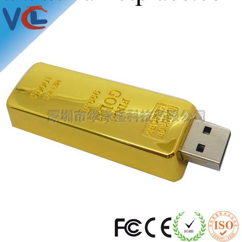 優質32G金磚隨身碟/時尚土豪金高檔隨身碟/深圳工廠熱銷工廠,批發,進口,代購