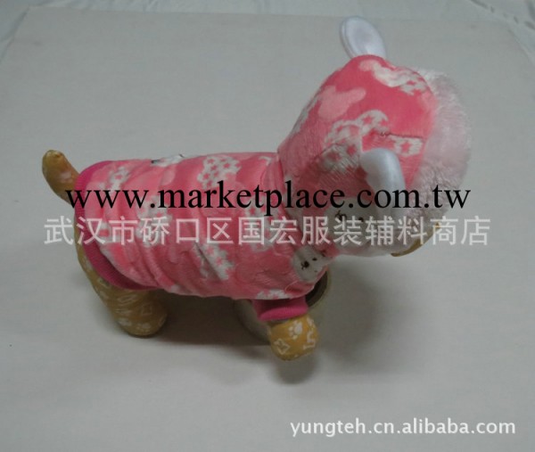 時尚可愛小熊外套 剪毛迷奇壓花棉衣 寵物用品 寵物服飾批發 B251工廠,批發,進口,代購