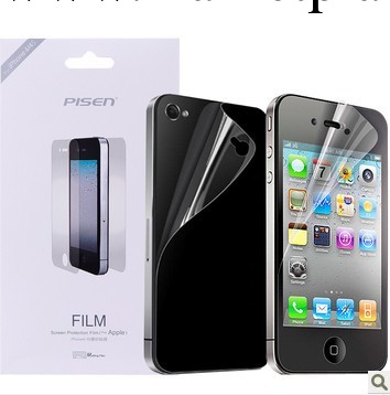 品勝（I4高清）貼膜 蘋果 IPHONE4/4S 屏保 雙面 抗油污靜電膜工廠,批發,進口,代購