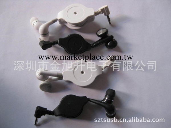 生產白色DC3.5 90度彎頭伸縮線耳機電腦語音耳機工廠,批發,進口,代購