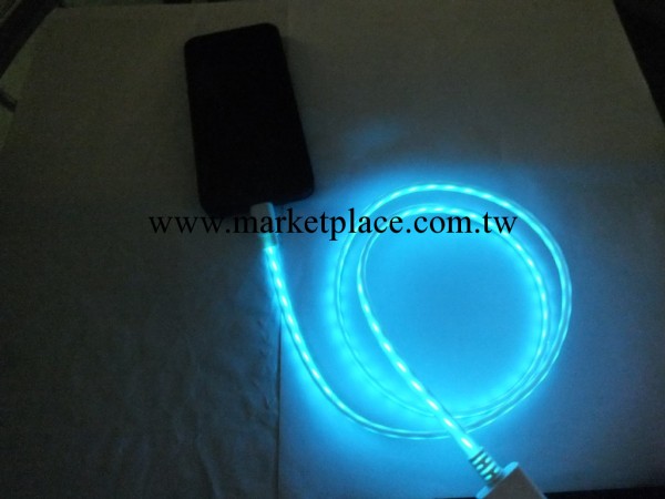 蘋果發光數據線 iPhone5數據線 5S/5C發光線 追光線 流光線工廠,批發,進口,代購