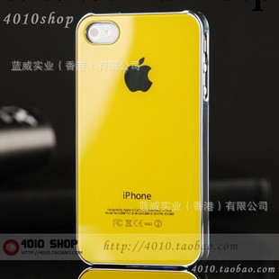 新款亮面iphone4 4s 手機殼 手機套外殼鉆級防刮蘋果4手機殼配件工廠,批發,進口,代購