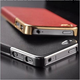 iphone4正品iphone4s手機殼 潮男女蘋果5代皮質外殼子 商務保護套工廠,批發,進口,代購