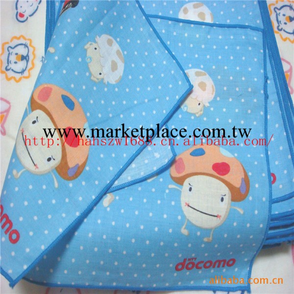嬰兒用品 寶寶用品 可愛小蘑菇純棉手帕 雙層手帕 寶寶手帕工廠,批發,進口,代購