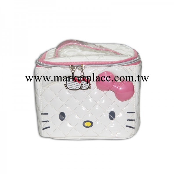 hello kitty 韓國韓版方體式卡通PU皮手提化妝包精致收納包化妝箱工廠,批發,進口,代購